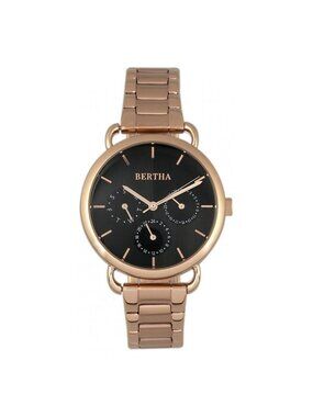 NWT Bertha Gwen Black Dial Ladies Watch